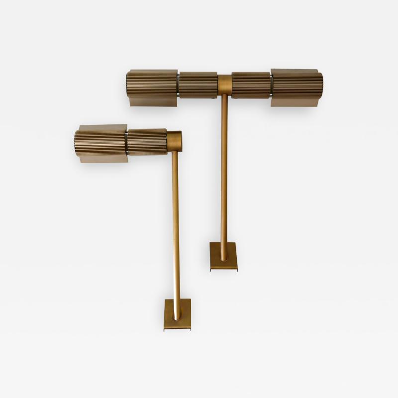  Swisslamps International AG Set of Two Haloprofil Wall Lamps by V Frauenknecht for Swisslamps International