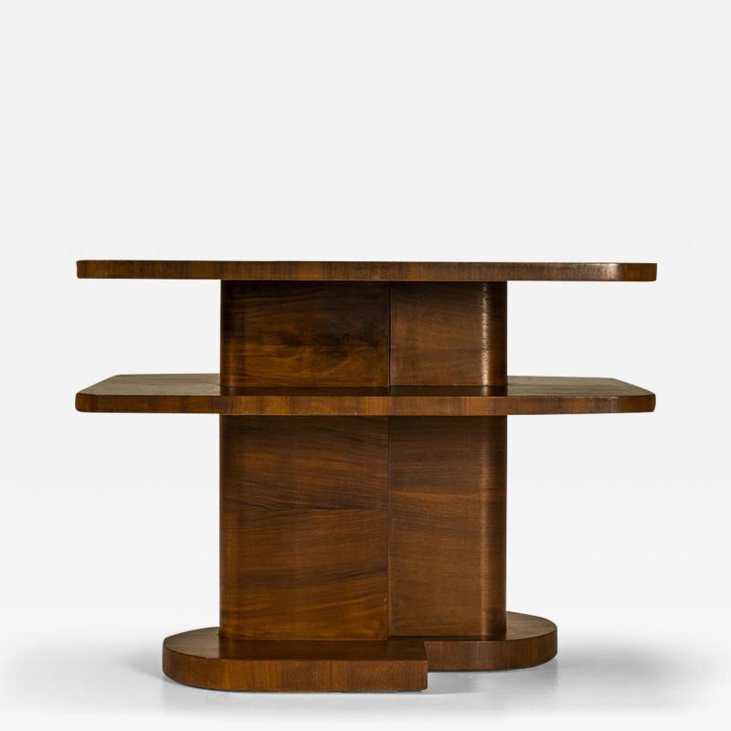  T Woonhuys Art Deco Streamline Modern Style Side Table by t Woonhuys Netherlands 1930s