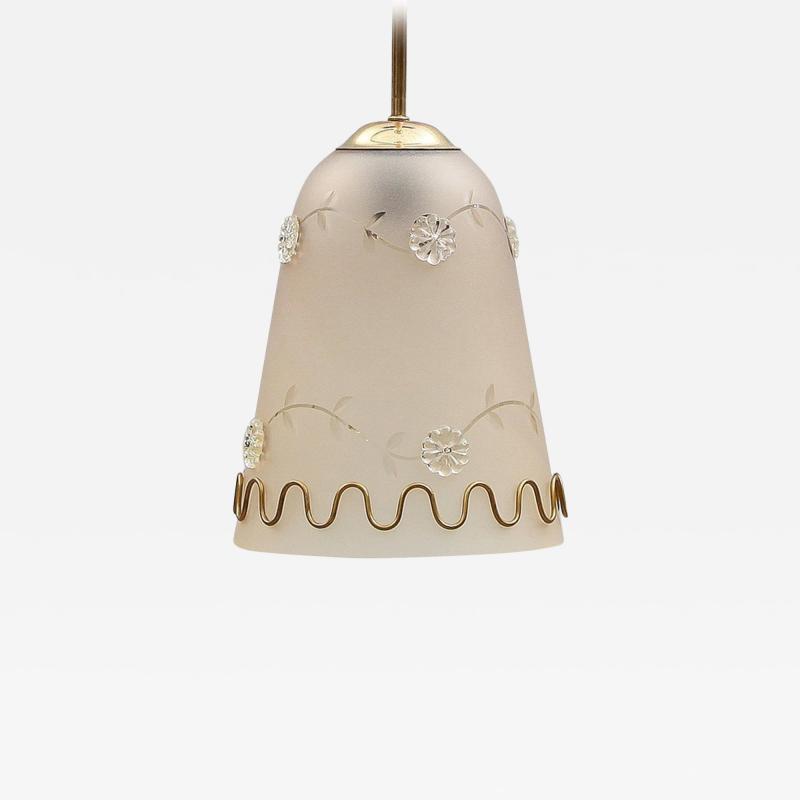  TR Co Pendant in Orrefors Style by T R Co