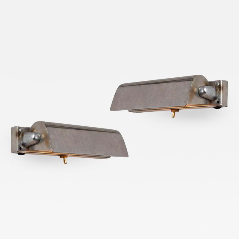  Taito Oy Pair of 1930s Finnish Minimalist Wall Lights Attributed to Paavo Tynell