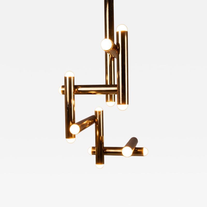  Temde Leuchten Brass hanging light possibly by Temde 1960s