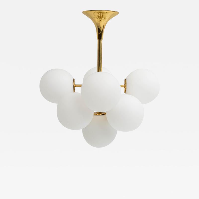  Temde Leuchten Sputnik Chandelier for Temde Leuchten by Max Bill Nele Switzerland 1960s