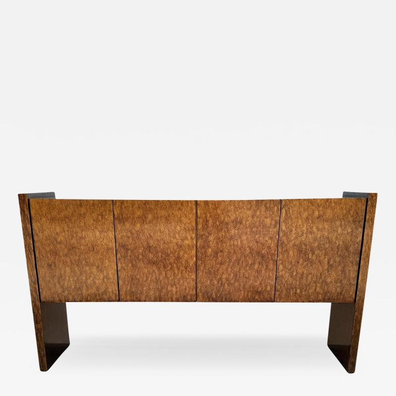  Thayer Coggin Mid Century Modern Milo Baughman with Burl Tortoise Shell Credenza or Buffet