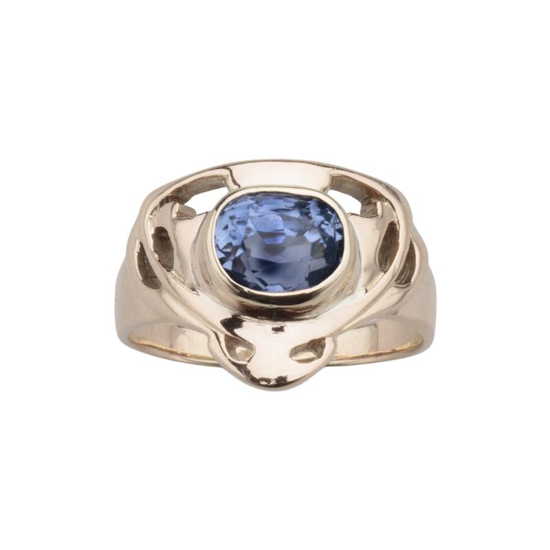  The Kalo Shop Arts Crafts Montana Sapphire 14kt Gold by The Kalo Shops