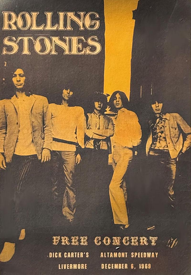  The Rolling Stones A Scarce Original Rolling Stones Altamont Poster