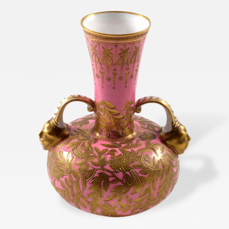 The Royal Crown Derby Porcelain Co. - 1877 Pink Vase, Crown Derby