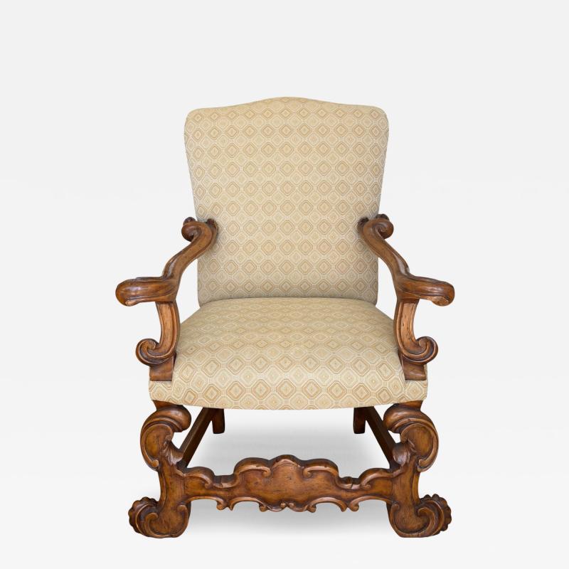  Therien Studio Workshops 17th C Style Therien Studio Workshops Spanish Colonial Arm Chair 1 of 2
