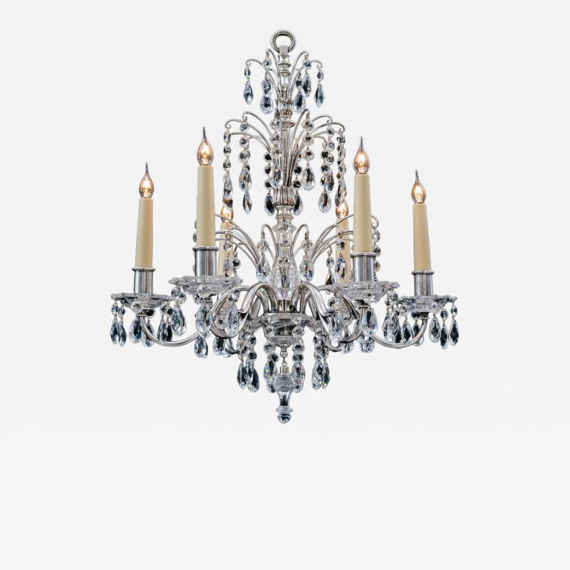  Thomas F C Osler A SMALL SILVERED CHANDELIER ATTRIBUTED TO F C OSLER