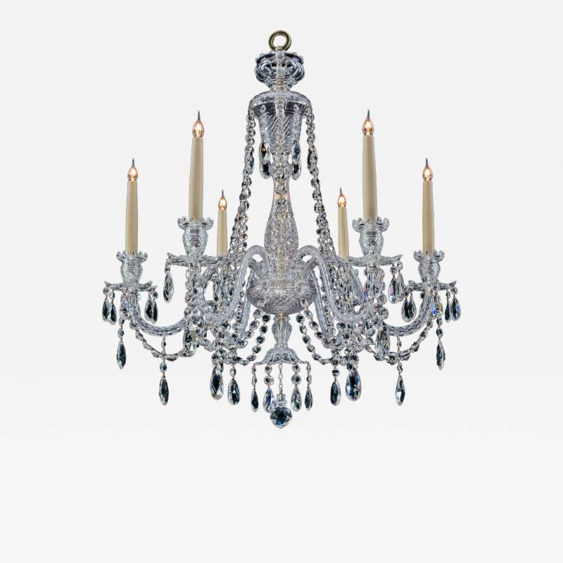 Thomas F C Osler AN EXQUISITE SIX LIGHT ADAM STYLE CHANDELIER BY F C OSLER