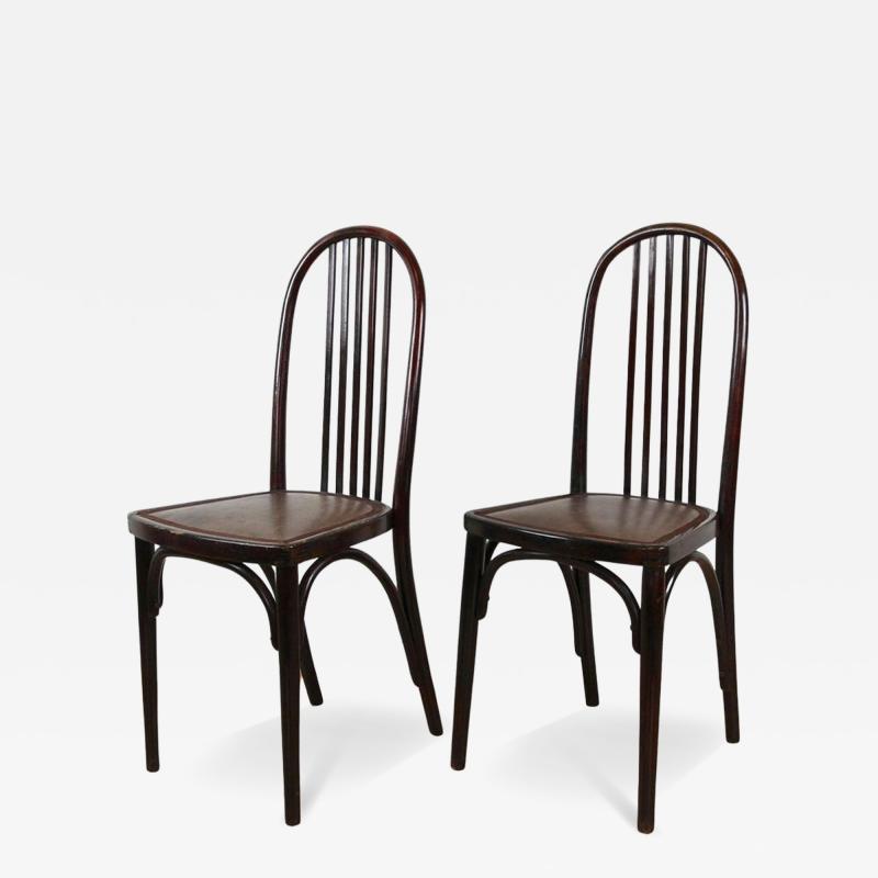  Thonet 19th Century Art Nouveau Thonet Chairs by J Hoffmann 1st edition CZ ca 1906