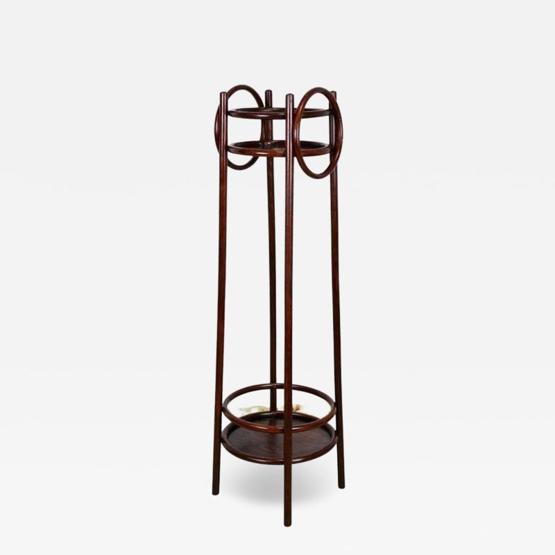  Thonet 20th Century Art Nouveau Pedestal Plant Stand by THONET Bentwood AT ca 1905