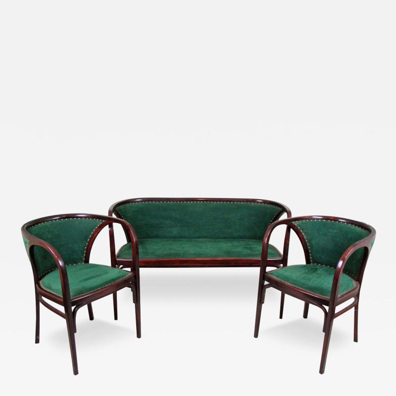  Thonet Art Nouveau Thonet Bentwood Seating Salon Suite by M Kammerer AT ca 1910
