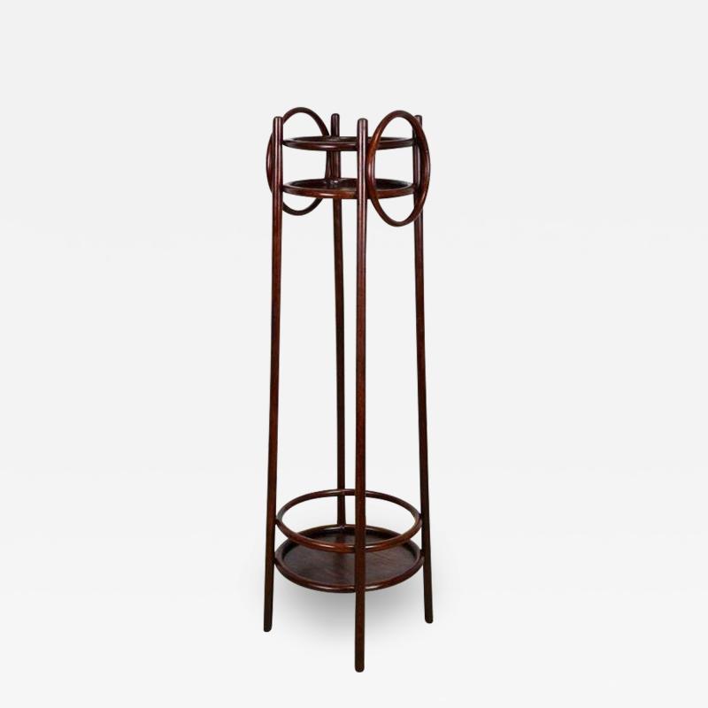  Thonet Thonet Bentwood Pedestal Plant Stand Austria circa 1905