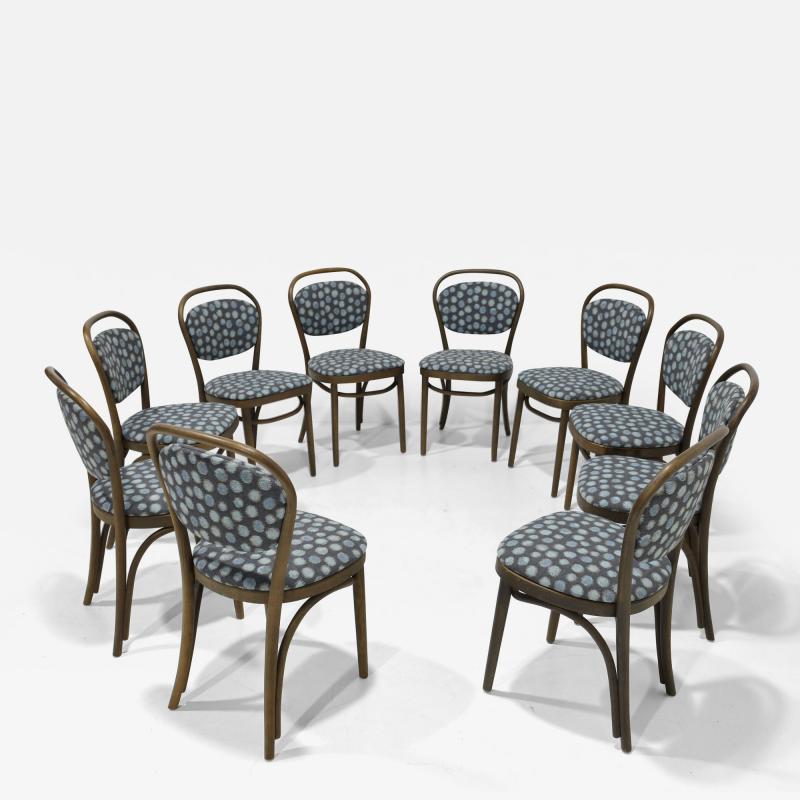  Thonet Thonet Dining Chairs Set of Ten Perennials Performance Fabric 1980s