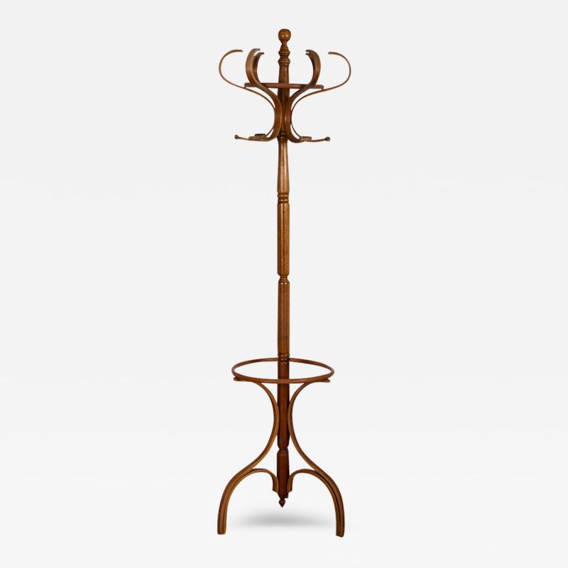  Thonet Vintage Bentwood Thonet Style Coat Hat Rack Hall Tree