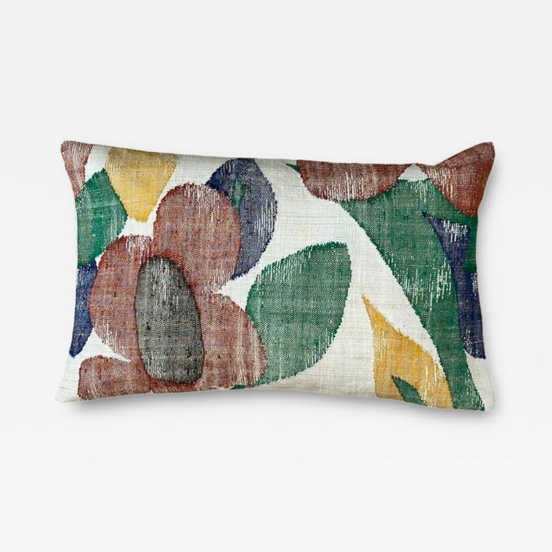  Threads Soft Goods Vintage Cotton Obi Pillow 11 x 17 Japan 435d