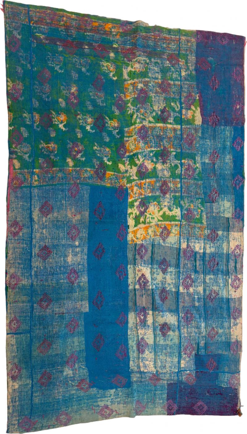  Threads Soft Goods Vintage Kantha Quilt