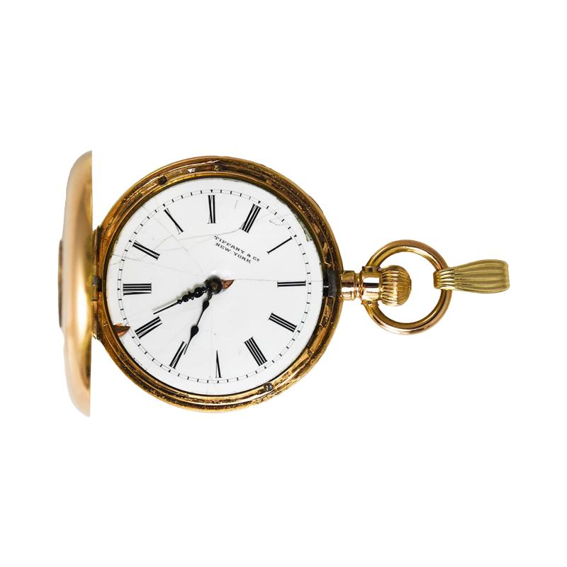  Tiffany Co 18K Yellow Gold Tiffany Co Pocket Watch