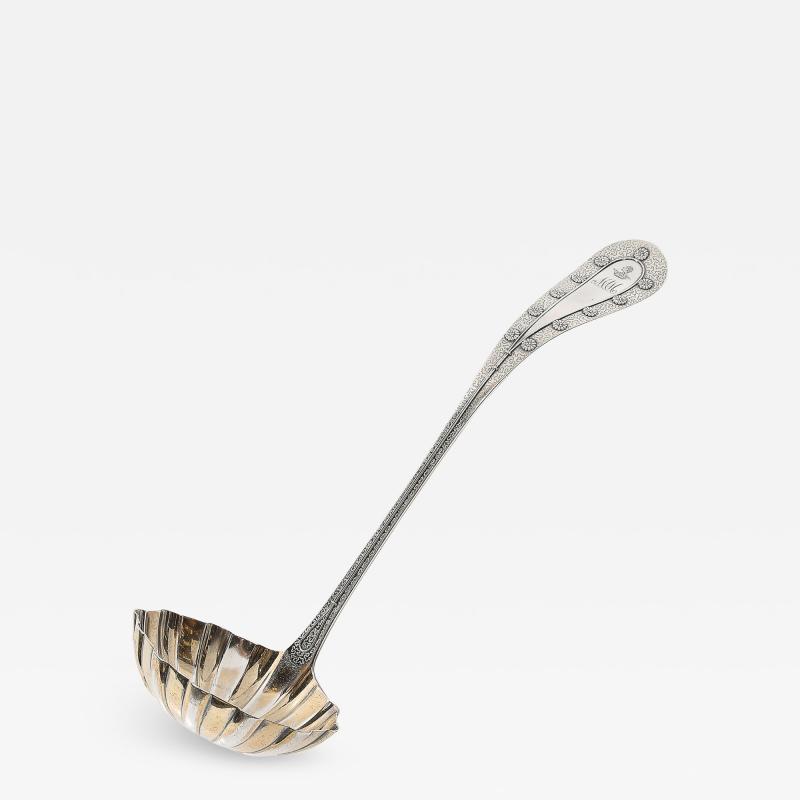  Tiffany Co Aesthetic Movement Tiffany Co Sterling Gold Washed Daisy Pattern Ladle