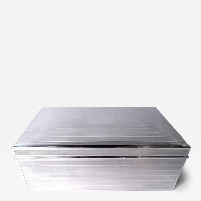  Tiffany Co Antique Tiffany American Edwardian Sterling Silver Cigar Box