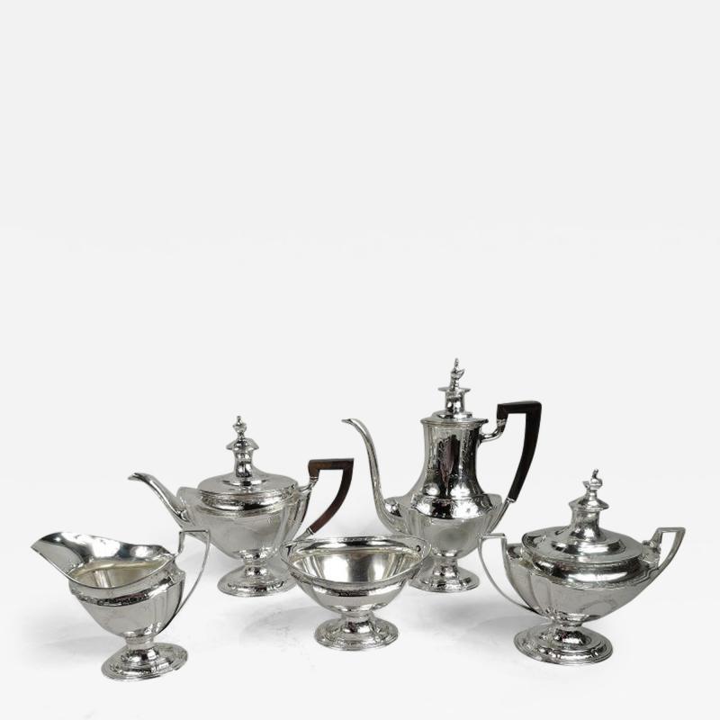  Tiffany Co Antique Tiffany Edwardian Classical 5 Piece Coffee Tea Set