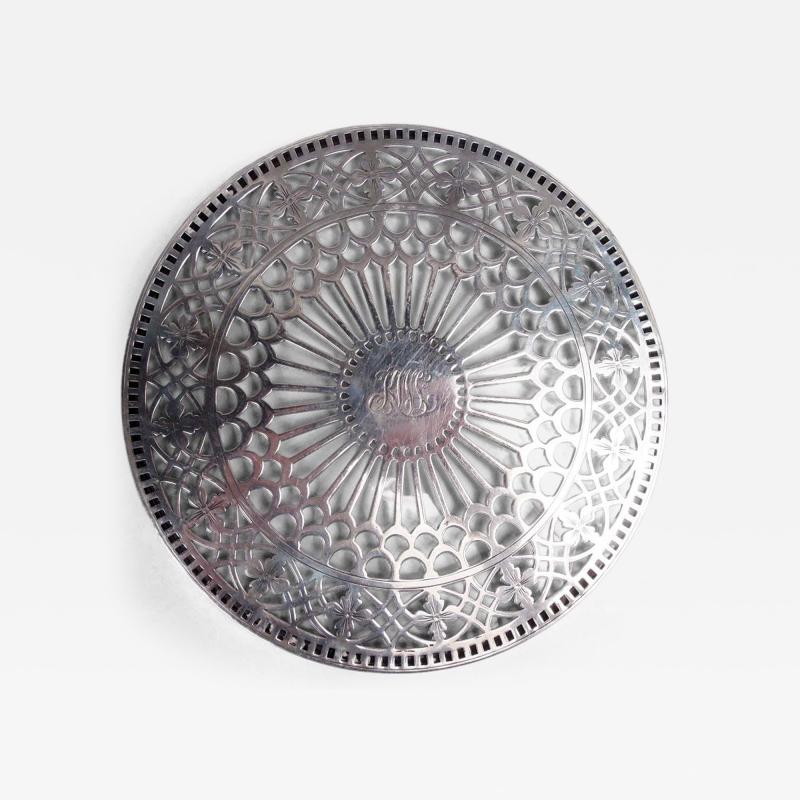  Tiffany Co Antique Tiffany Edwardian Classical Silver Overlay Trivet