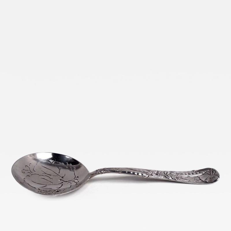  Tiffany Co Antique Tiffany Fruits Flowers Sterling Silver Peapod Pea Server