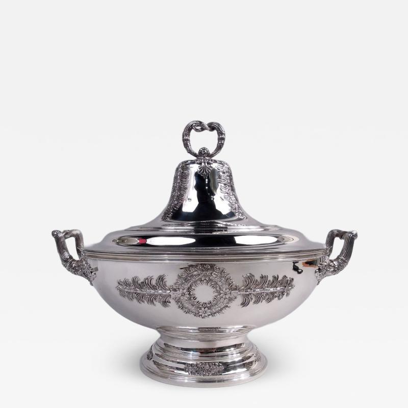  Tiffany Co Antique Tiffany Victorian Classical Sterling Silver Soup Tureen