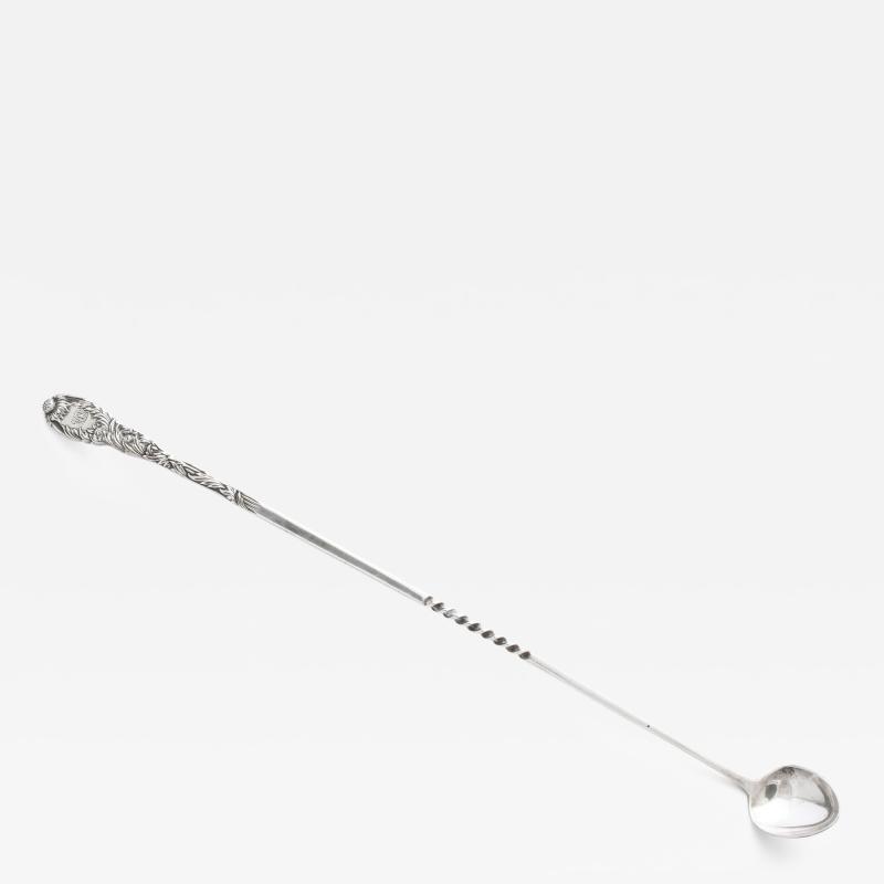  Tiffany Co Chrysanthemum by Tiffany Sterling Silver Claret Ladle Twist Handle