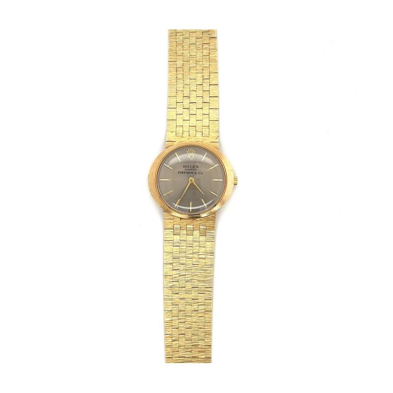  Tiffany Co Ladies 25mm Rolex For Tiffany Co Watch in 14K Gold