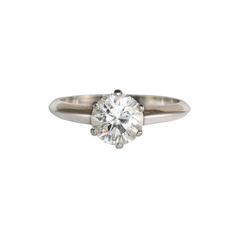  Tiffany Co Platinum Tiffany Co Diamond Solitaire Ring 1 03 ct GIA Certified 