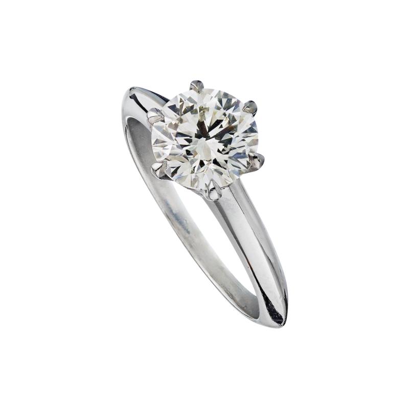  Tiffany Co TIFFANY CO 1 46 CARAT ROUND DIAMOND F VS1 GIA RING