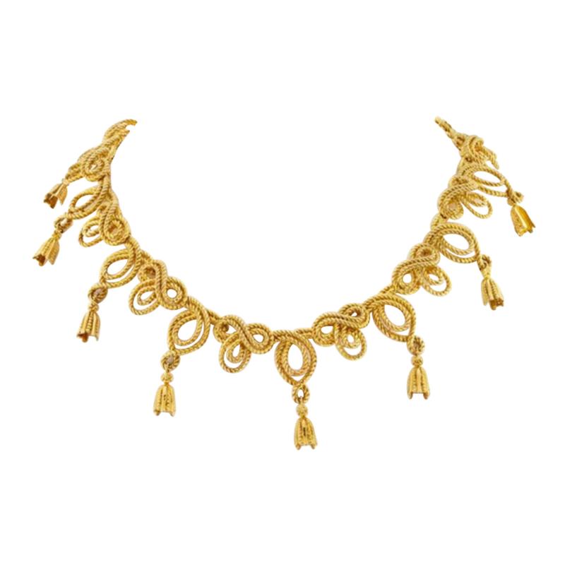  Tiffany Co TIFFANY CO 18K YELLOW GOLD TASSEL NECKLACE