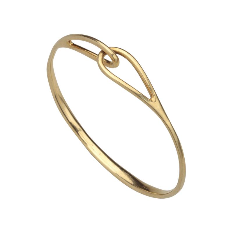  Tiffany Co TIFFANY CO Double Loop Bracelet 18kt Yellow Gold
