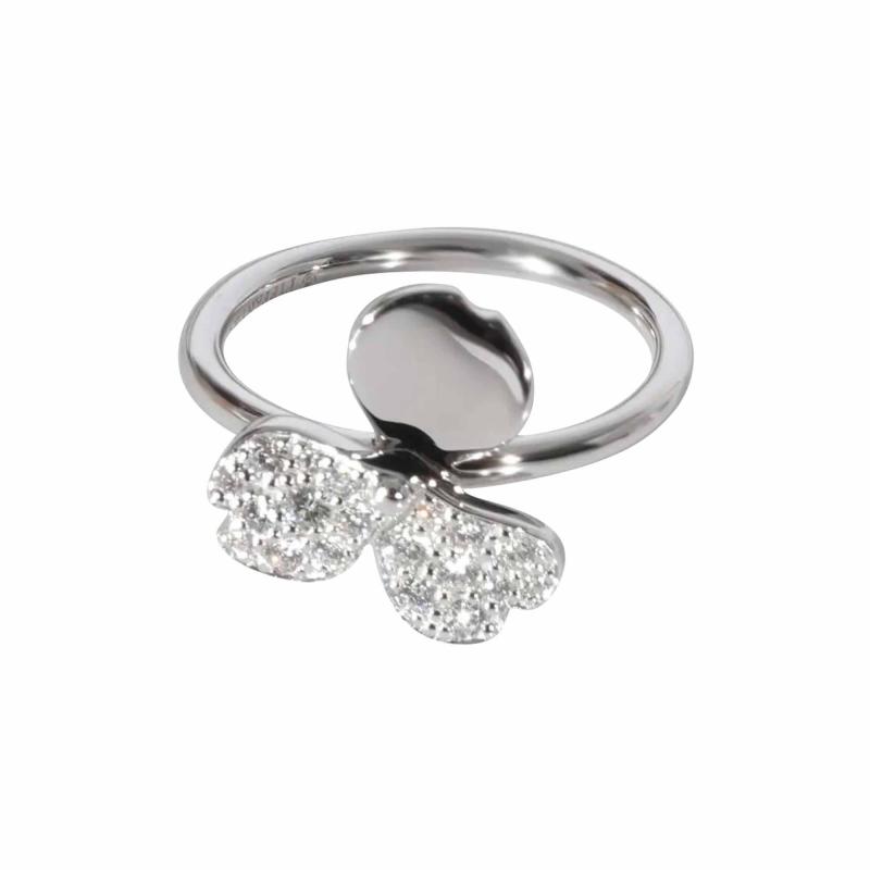  Tiffany Co TIFFANY CO PAPER FLOWER DIAMOND PLATINUM RING