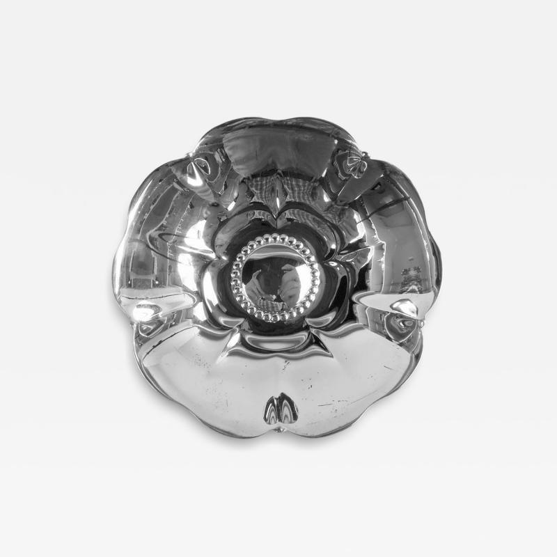  Tiffany Co Tiffany American Midcentury Modern Sterling Silver Flowerhead Bowl