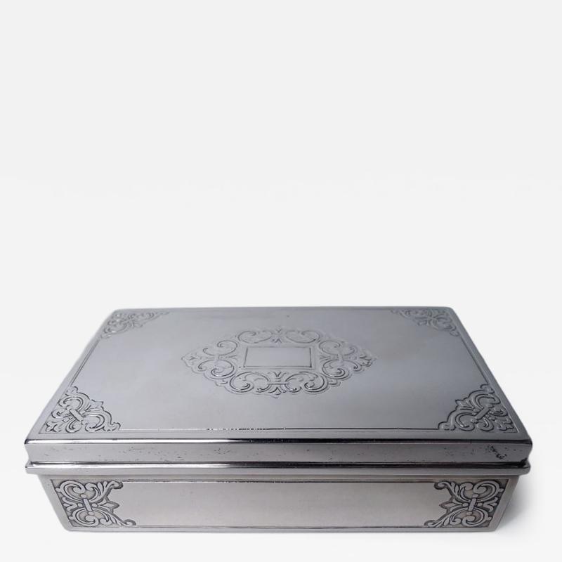  Tiffany Co Tiffany American Modern Classical Sterling Silver Jewelry Box