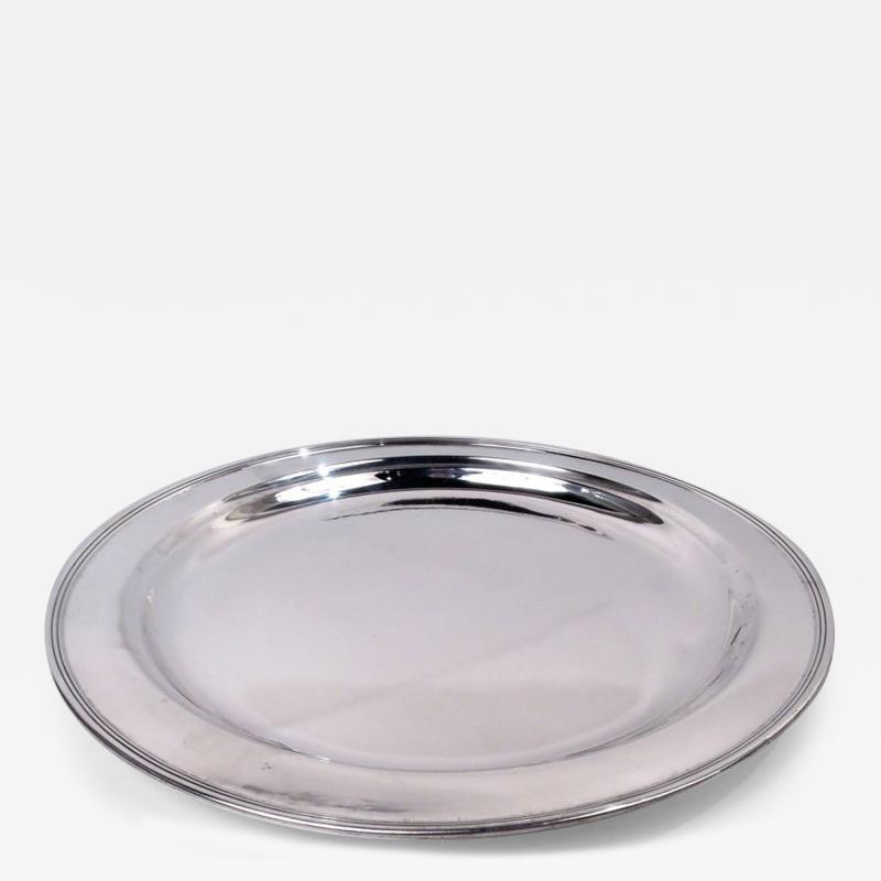  Tiffany Co Tiffany American Modern Deep and Heavy Sterling Silver 12 Inch Tray