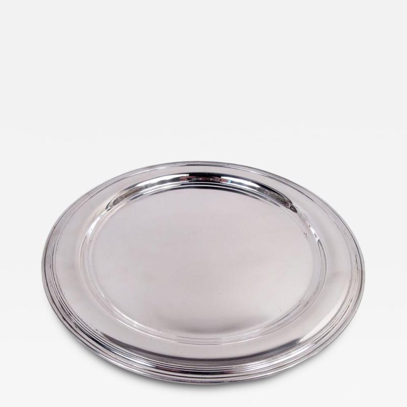  Tiffany Co Tiffany American Modern Sterling Silver 10 Inch Round Serving Tray