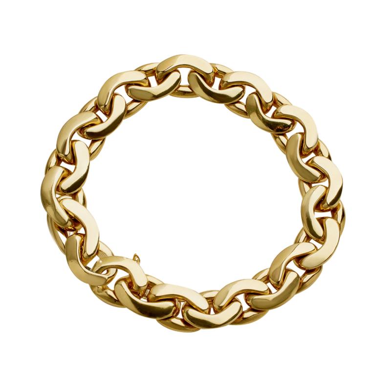  Tiffany Co Tiffany Co 18K Gold Curb Link Bracelet