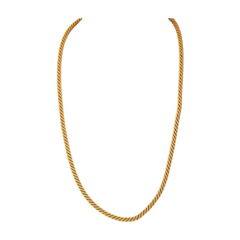  Tiffany Co Tiffany Co 18K YG Georges Lenfant Nautical Rope Chain 28 Inch Necklace