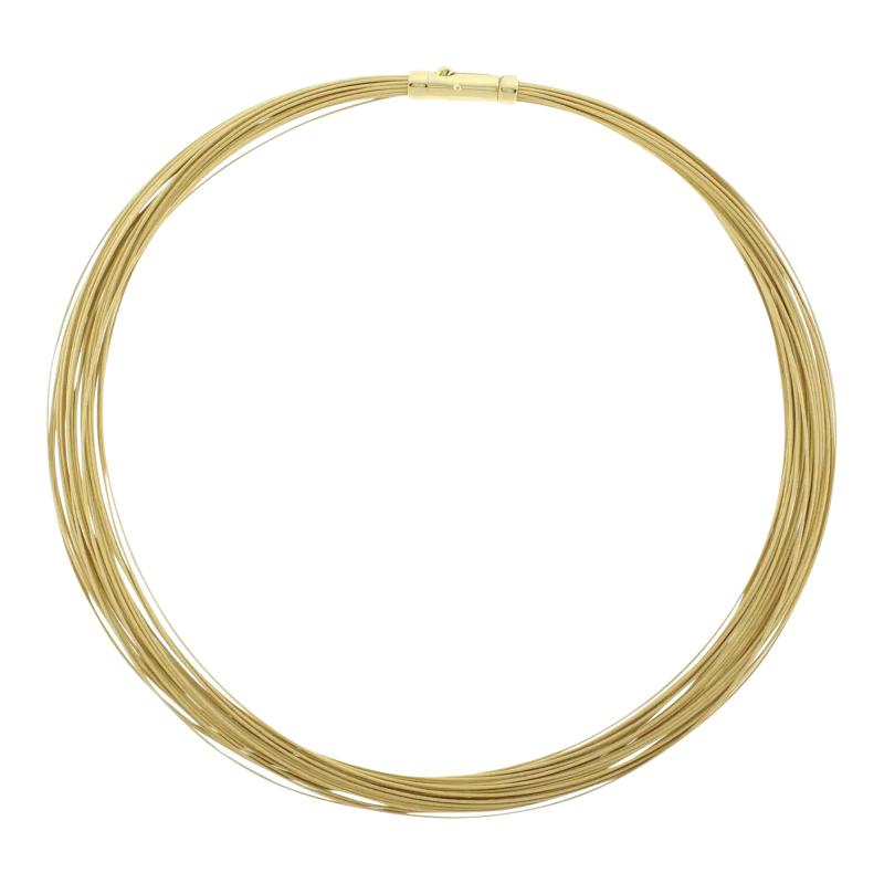  Tiffany Co Tiffany Co 18kt Gold Wire Choker Necklace