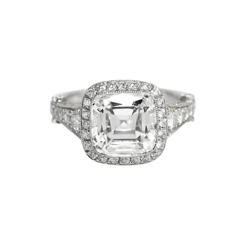  Tiffany Co Tiffany Co 3 18ct D IF Cushion Cut Diamond Ring 6 9gr