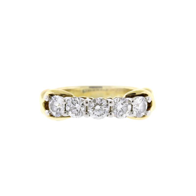  Tiffany Co Tiffany Co 5 Diamond X Band Ring
