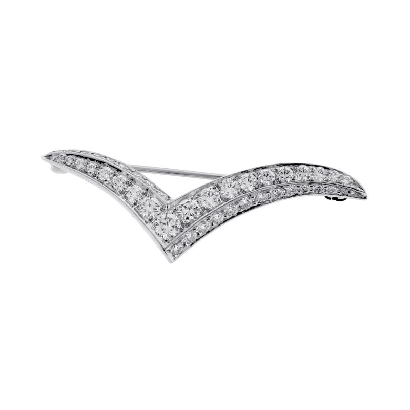  Tiffany Co Tiffany Co Diamond Seagull Brooch Medium size