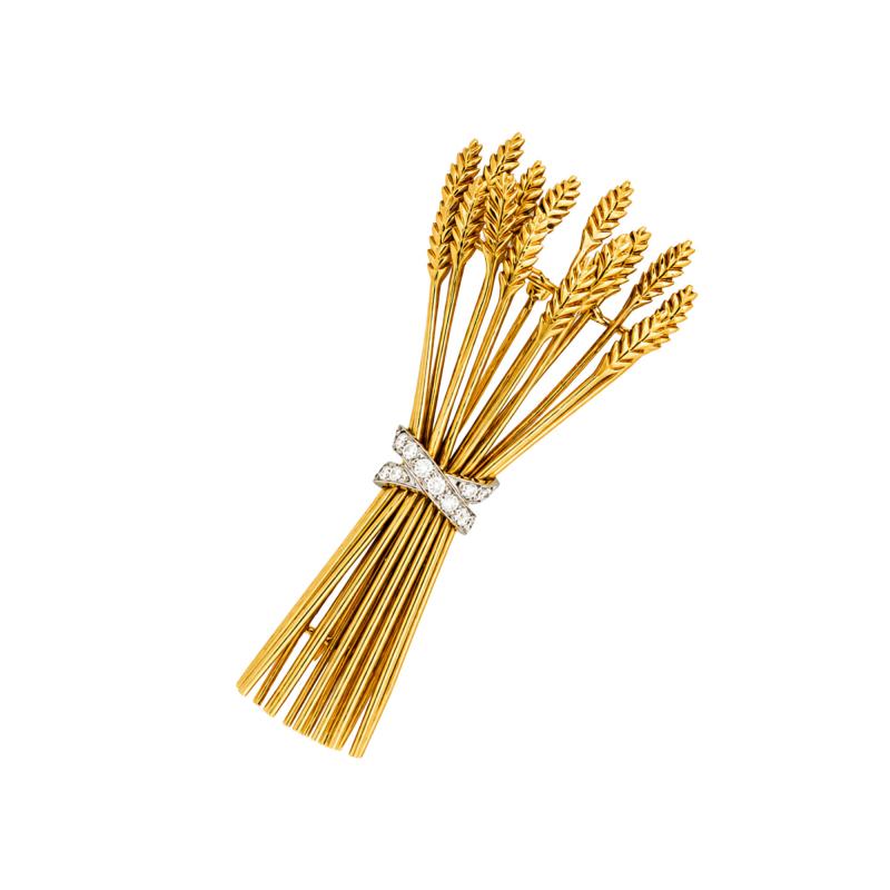  Tiffany Co Tiffany Co Diamond Wheat Brooch