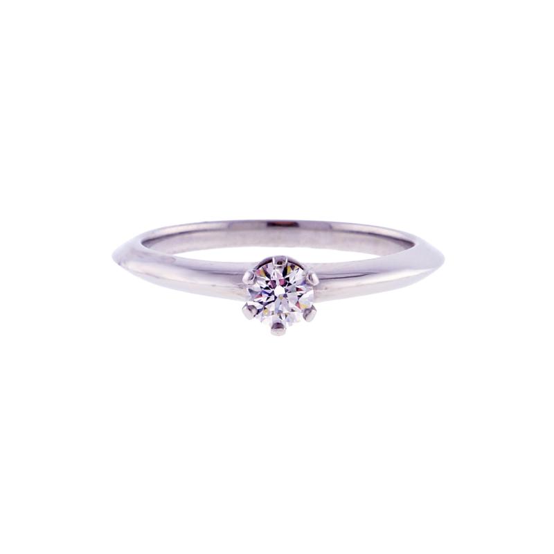  Tiffany Co Tiffany Co Six Prong Knife Edge Platinum Diamond Engagement Ring 22ct