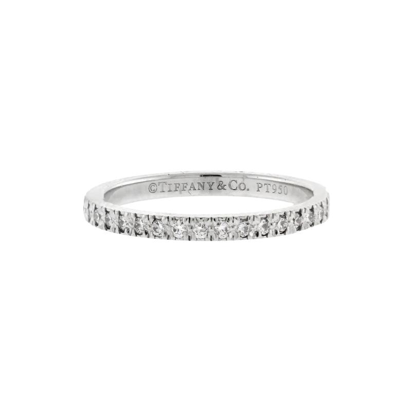  Tiffany Co Tiffany Co Soleste Diamond Band Ring in Platinum size 5 