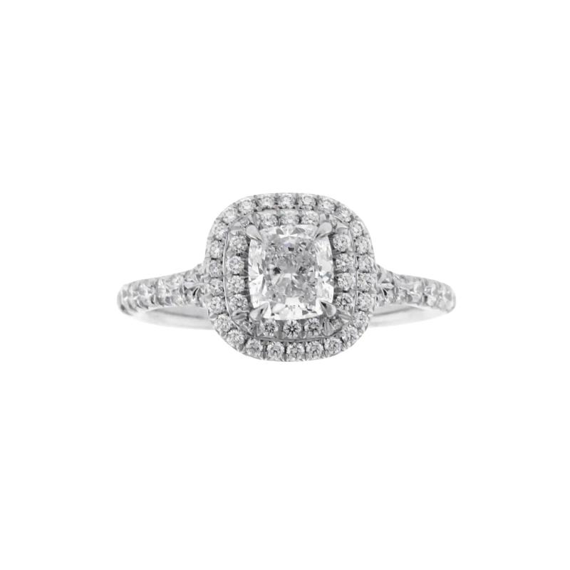  Tiffany Co Tiffany Co Soleste Double Row Diamond Engagement Ring