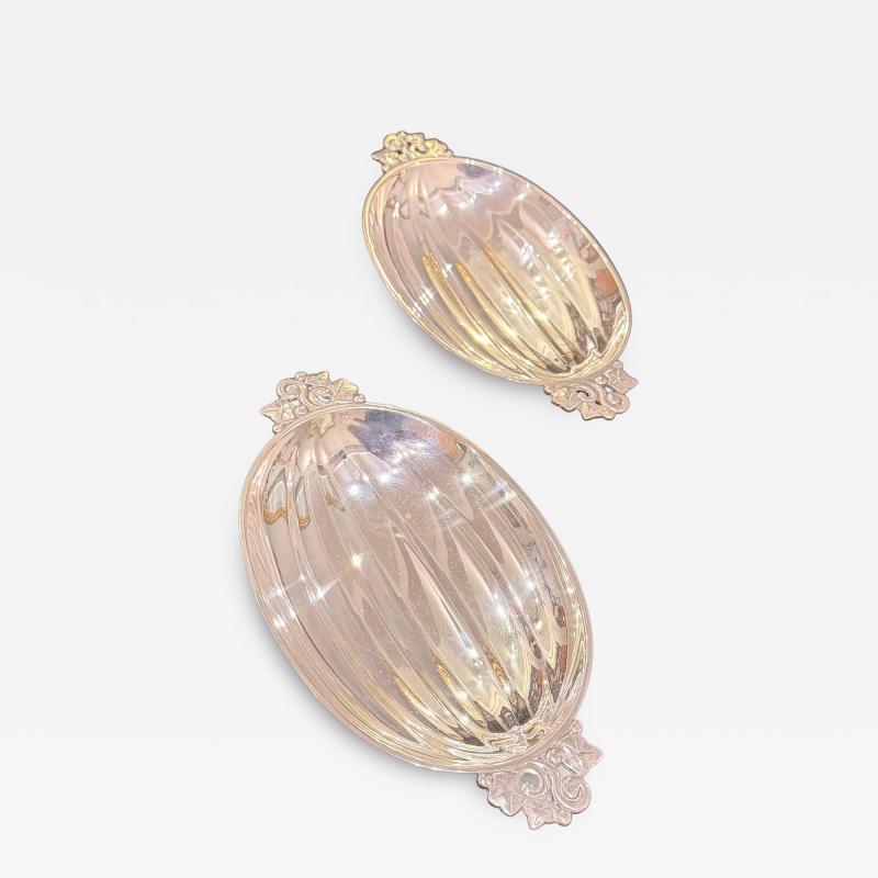  Tiffany Co Tiffany Co Sterling Silver Mellon Form Serving dishes A Pair
